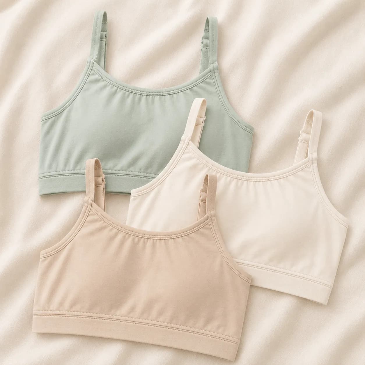 Begginer bra Combo | Mint , Ivory & Sandle