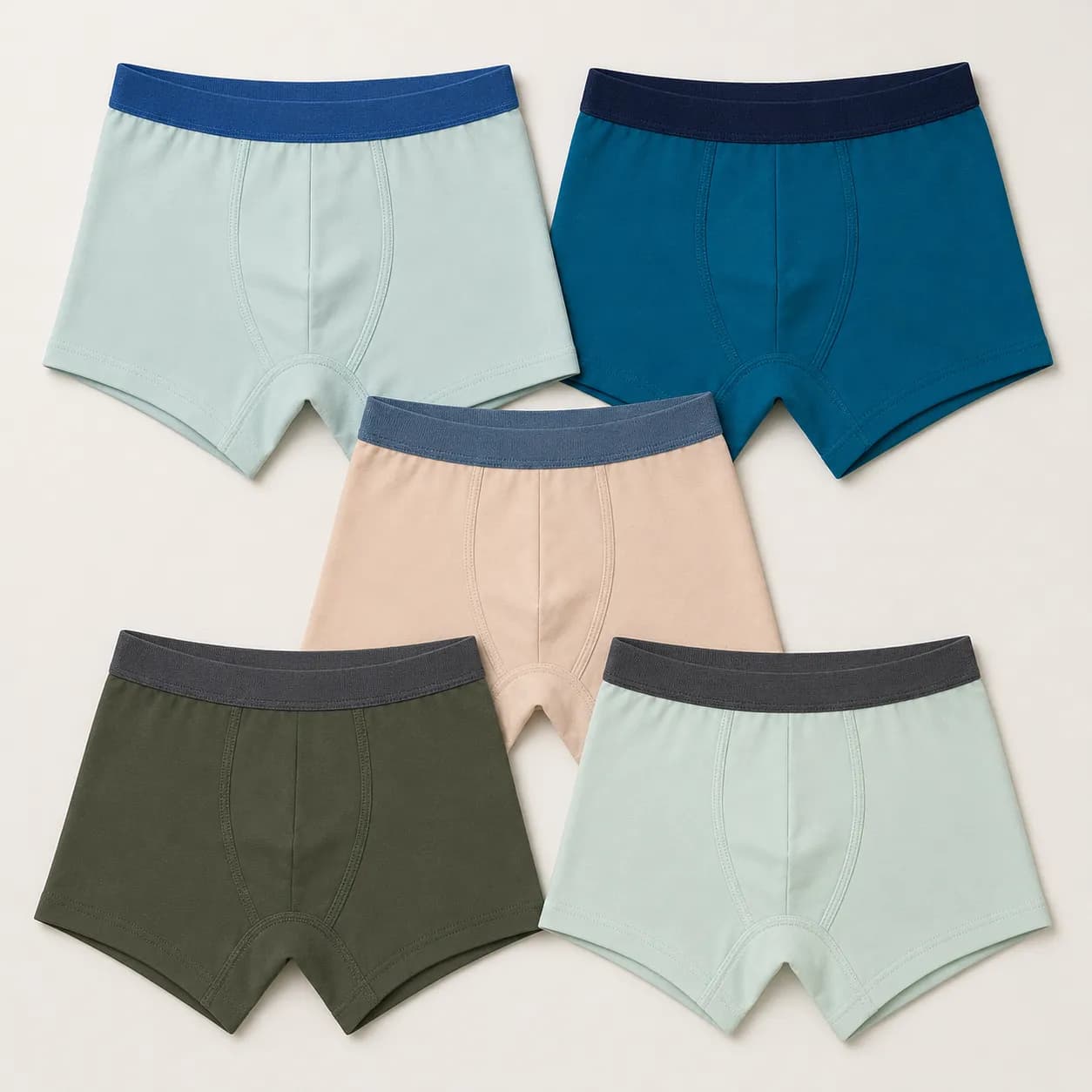 Boys Comfort Trunks | 5 Pack