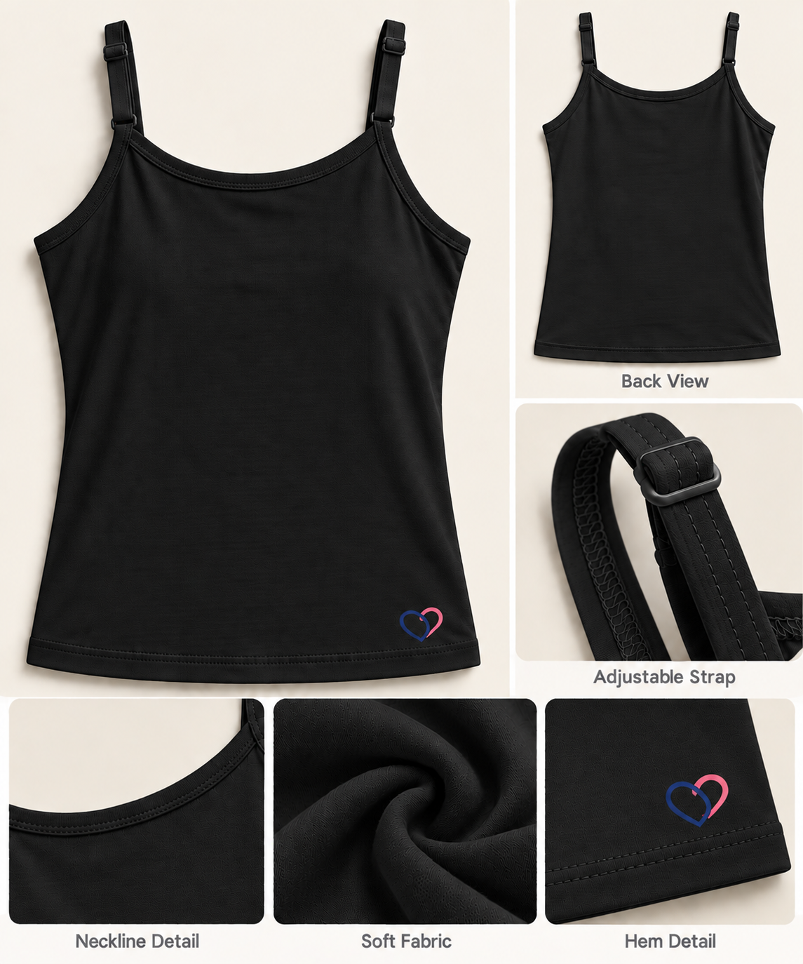 Girls Camisole for 4-16 years | Organic Cotton Modal Fabric