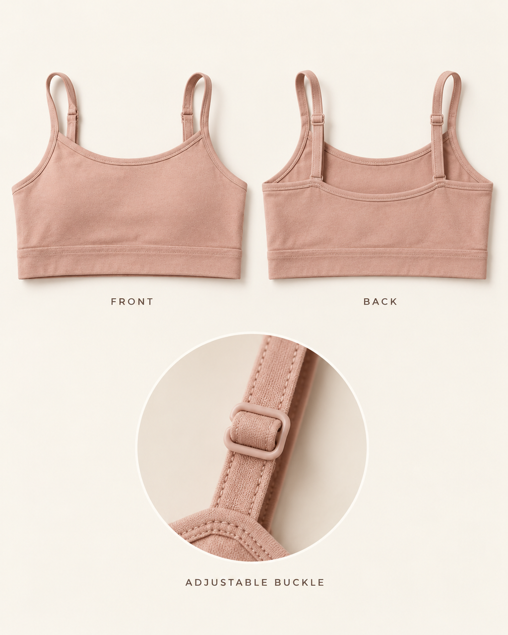 Girls Beginner Bra for 8-16 years | Organic Cotton Modal Fabric