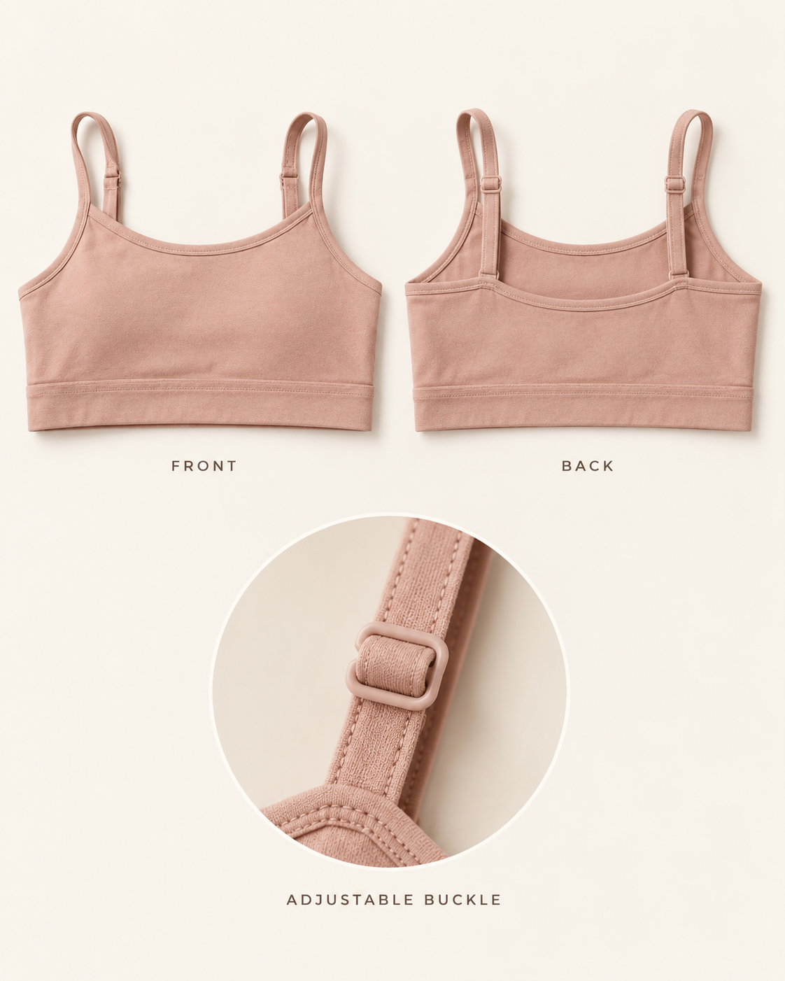 Girls Beginner Bra for 8-16 years | Organic Cotton Modal Fabric