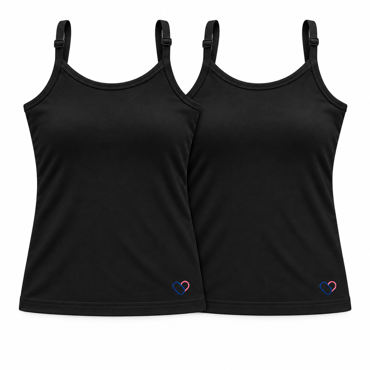 Girls Padded Camisole for 8-16 years | Organic Cotton Modal Fabric | Pack of 2