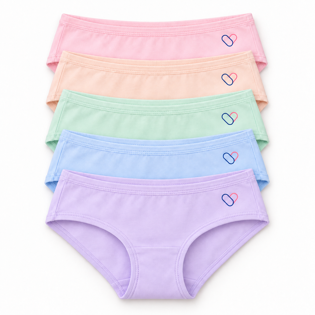 Girls Hipster 4-16 yrs | Organic Cotton Modal Fabric | Pack of 5