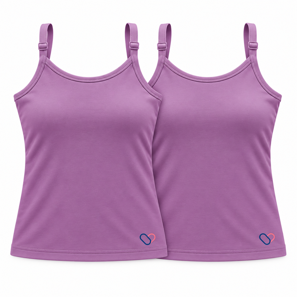 Girls Padded Camisole for 8-16 years | Organic Cotton Modal Fabric | Pack of 2
